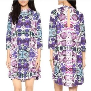 New Romantics Purple Fiesta Trapeze Mini Dress